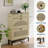 2 Flip Drawer Shoe Cabinet with Adjustable Shelves, Hidden Shoe Organizer with Top Drawer, Freestanding Wooden Shoe Rack-339556793