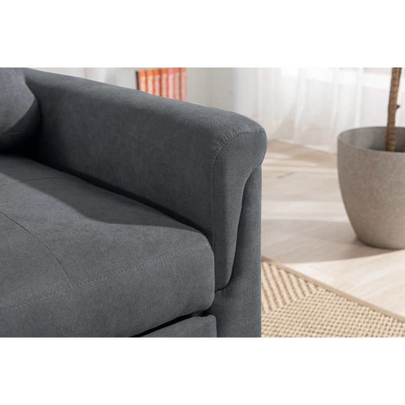 Fauteuil convertible 35 po, Gris foncé