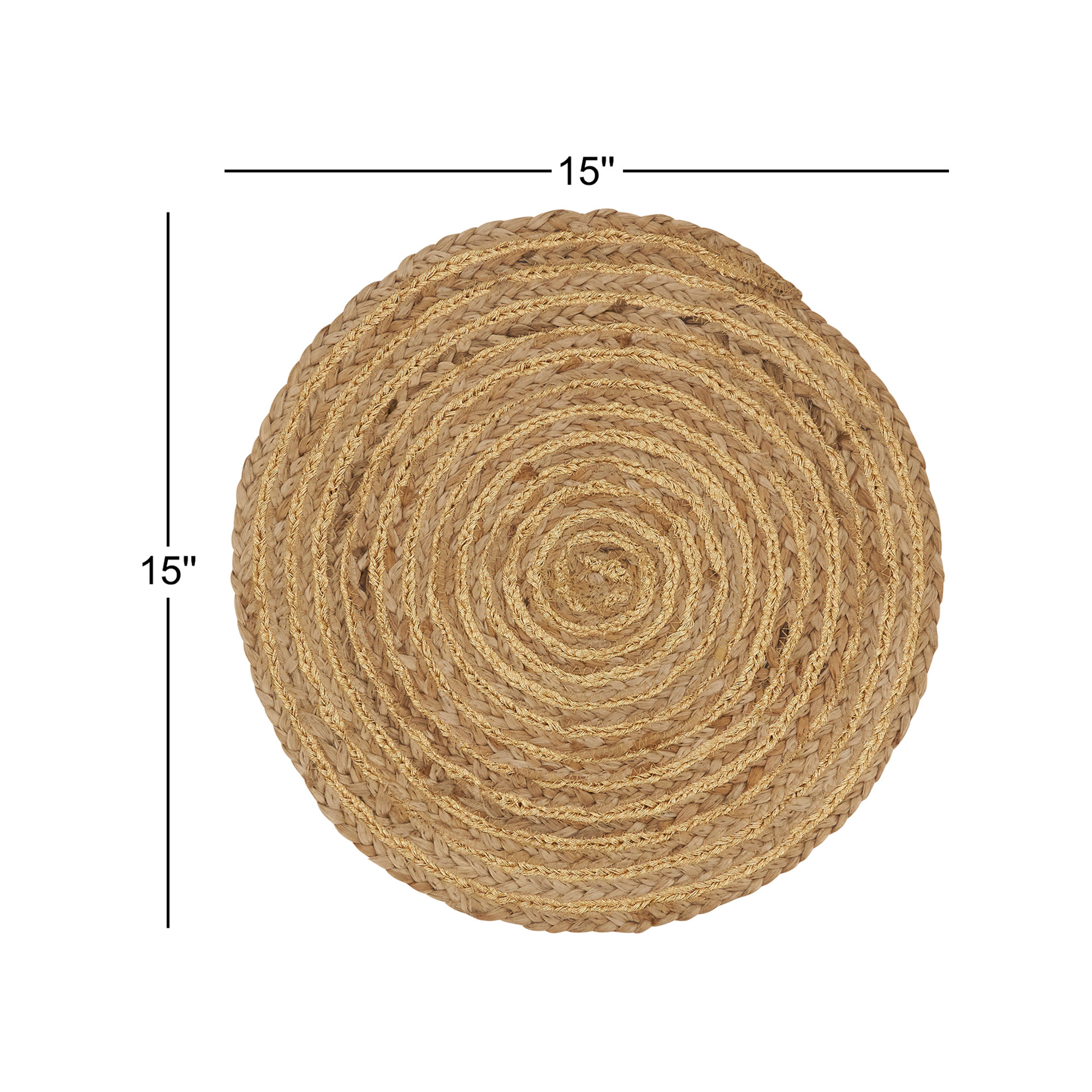 Elegant Spiral Design Placemat (Set Of 4)