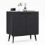 George Oliver Sideboard Buffet Cabinet, Storage Cabinet, Accent Cabinet Credenzas With 2 Fluted Doors 2 Shelves, Cupboard For Living Room Bedroom-1663575827-1645349728