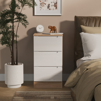 Bisma 37cm W Manufactured Wood Bedside Table