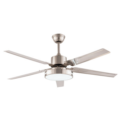 Tillison 48" 5- Blade Ceiling Fan with LED Light