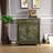 American Vintage Shoe Cabinet Side Cabinet 9 Pair Shoe Storage Cabinet