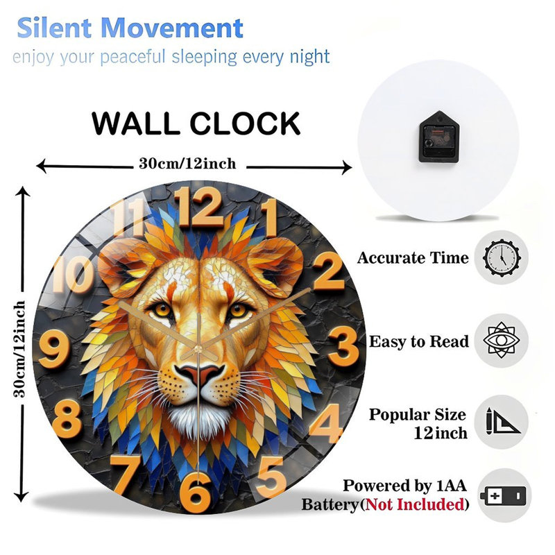 Horloge murale en verre Creative Creative