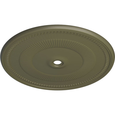 Médaillon de plafond Endurathane Nexus, DO de 41 po x P 1 5/8 po, convient aux auvents de 7 1/4 po ou moins, peint avec une finition de boue Mississippi peinte à la main