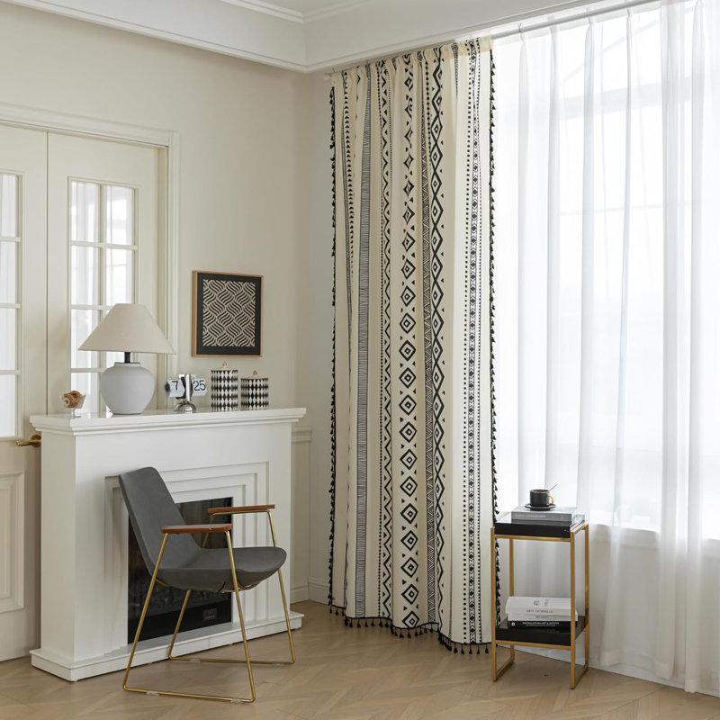 Curtain Panel Pair, 132.08cm  Width x 213.36cm Drop
