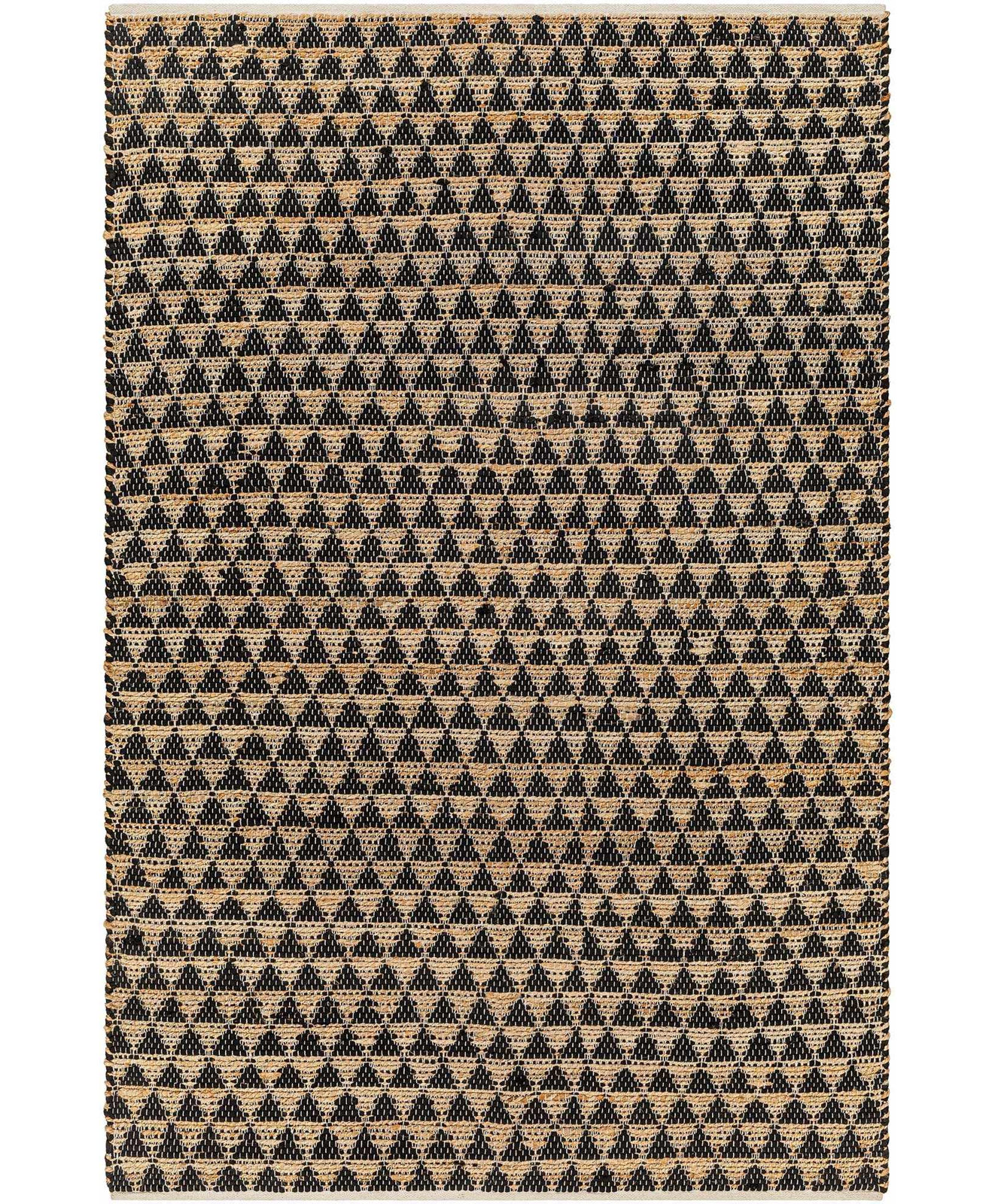 Addy Hand-Woven Geometric Jute Rug, Rectangle 27" x 45"