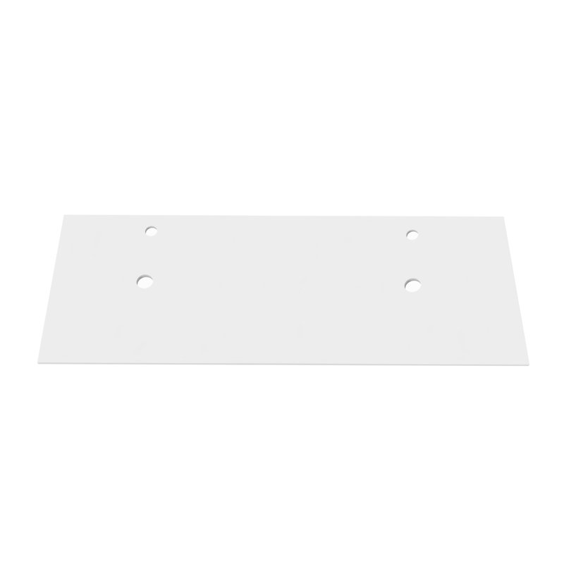 Plateau de meuble-lavabo double 60 po Modern