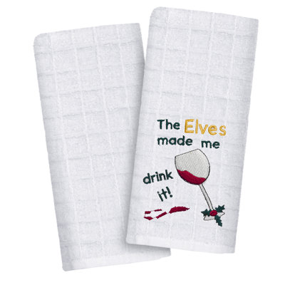 Embroidered Linen Set Kitchen Towel