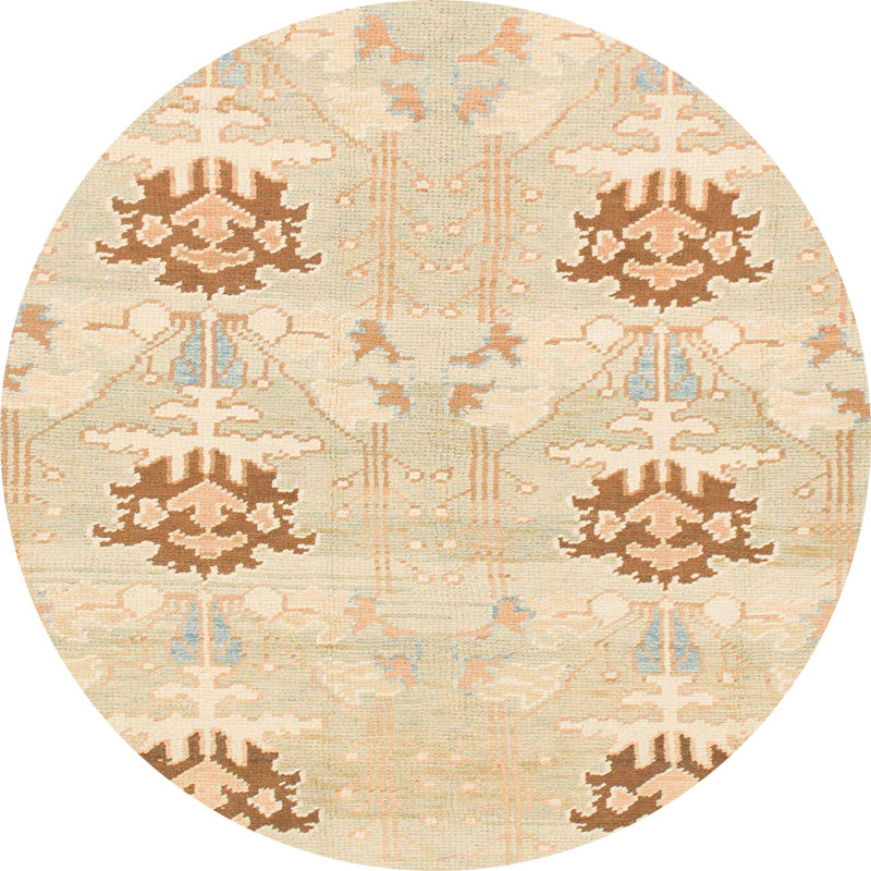 Abstract Indoor Rug, Round 7'