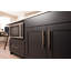 Poignée Channel - poignées d'armoire de 7 à 9/16 po nickel satiné - quincaillerie contemporaine pour tiroirs et armoires-116445220-23117474