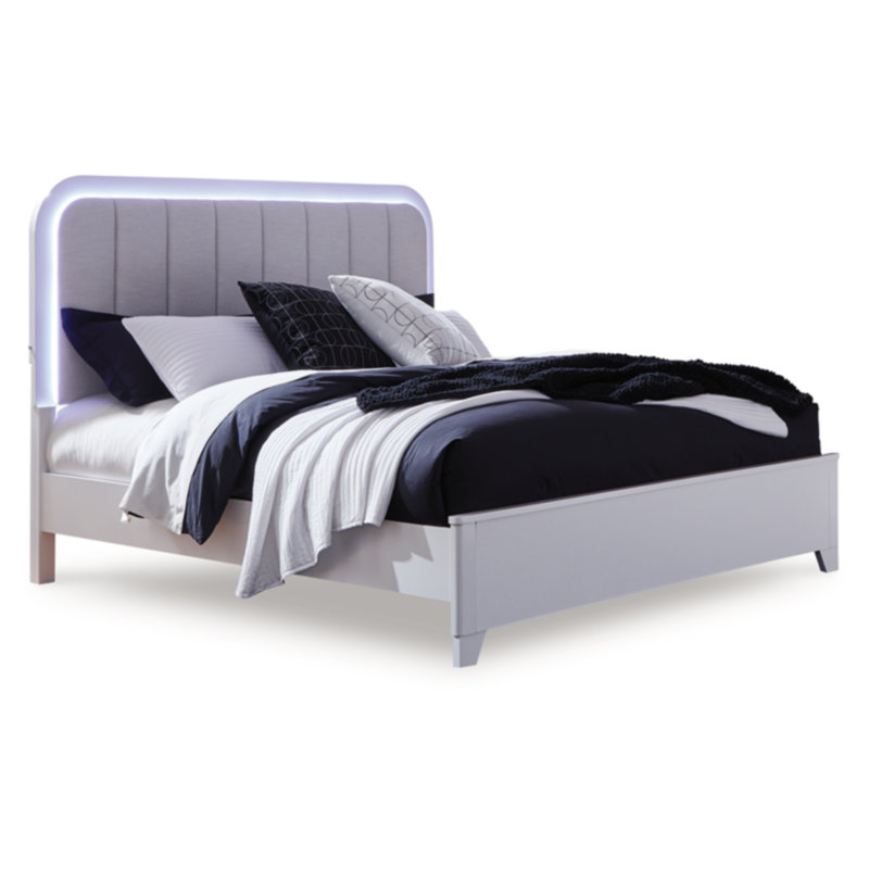 Frostlyn Queen Upholstered Panel Bed, Queen