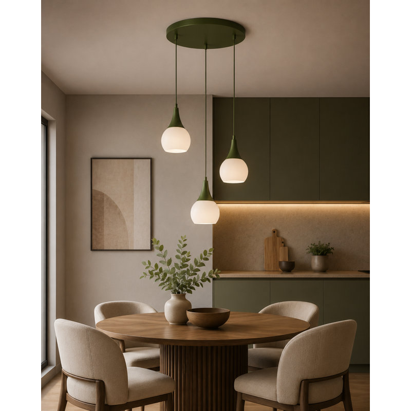 LACRIMA KHAKI 1-LIGHT PENDANT, 32, 3