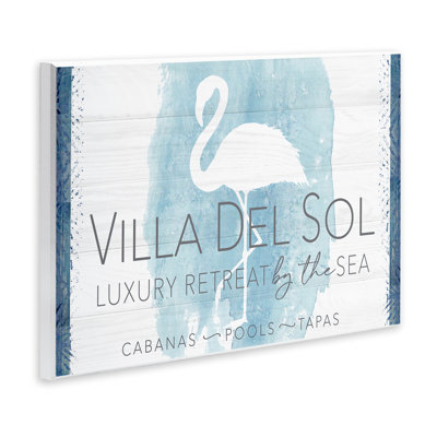 «Beach Retreat Flamingo Sign» par PDR, LLC.