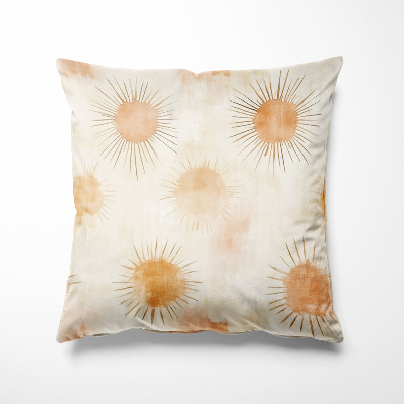 Coussin Starburst - coussin contemporain Boho Boho Sun, H 16 po x l 16 po
