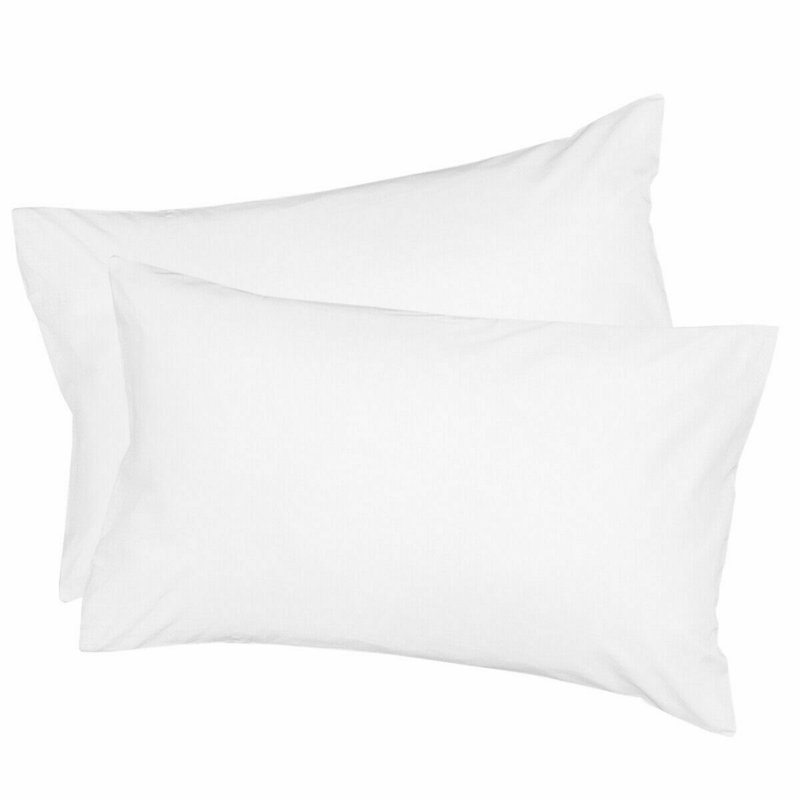 Elario Cotton Blend/Polyester Housewife Pillow Case, White