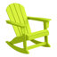 Chaise Adirondack à bascule en plastique avec table Laguna-985718998