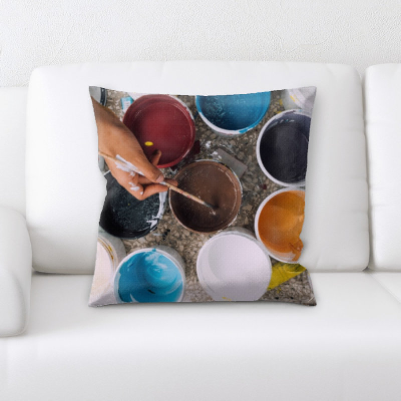 Microsuede Throw Pillow