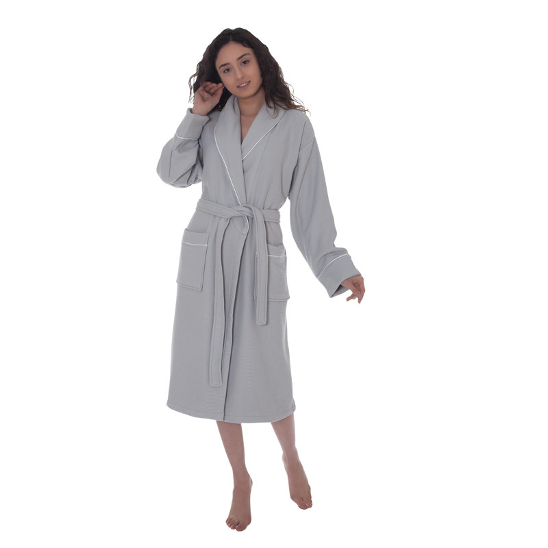 Peignoir majestueux 100% coton unisexe majestueux Majesty, M, Gris clair