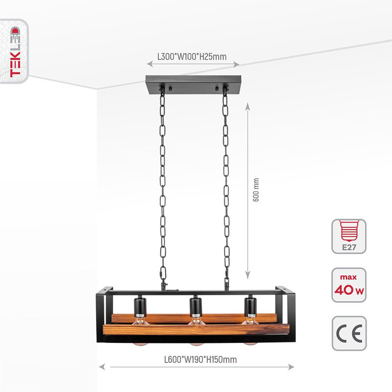 Cassidee 3 - Light Chandelier