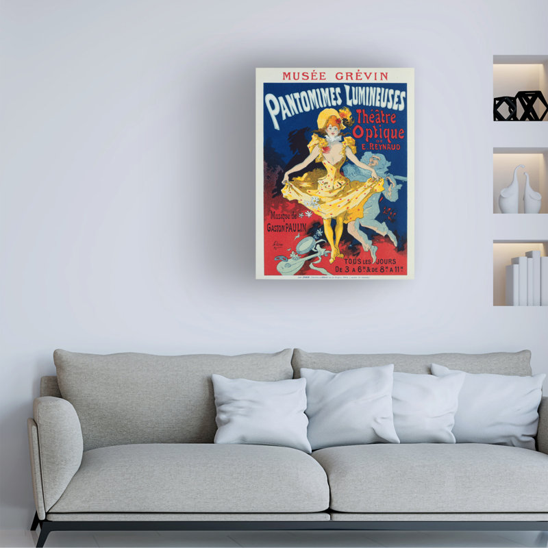 Jules Cheret Pantomimes Lumineuses, 1892 Canvas Art, 19" H x 14" W