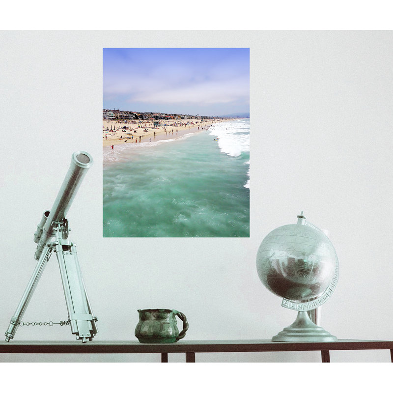 Décalcomanie murale scènes de plage socal, H 48 po x l 36 po