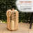 Hemp Rope Wooden Lantern With Flickering Led Lights, Garden Light Décor, Rustic Outdoor Lantern For Patio, Lawn, And Yard
