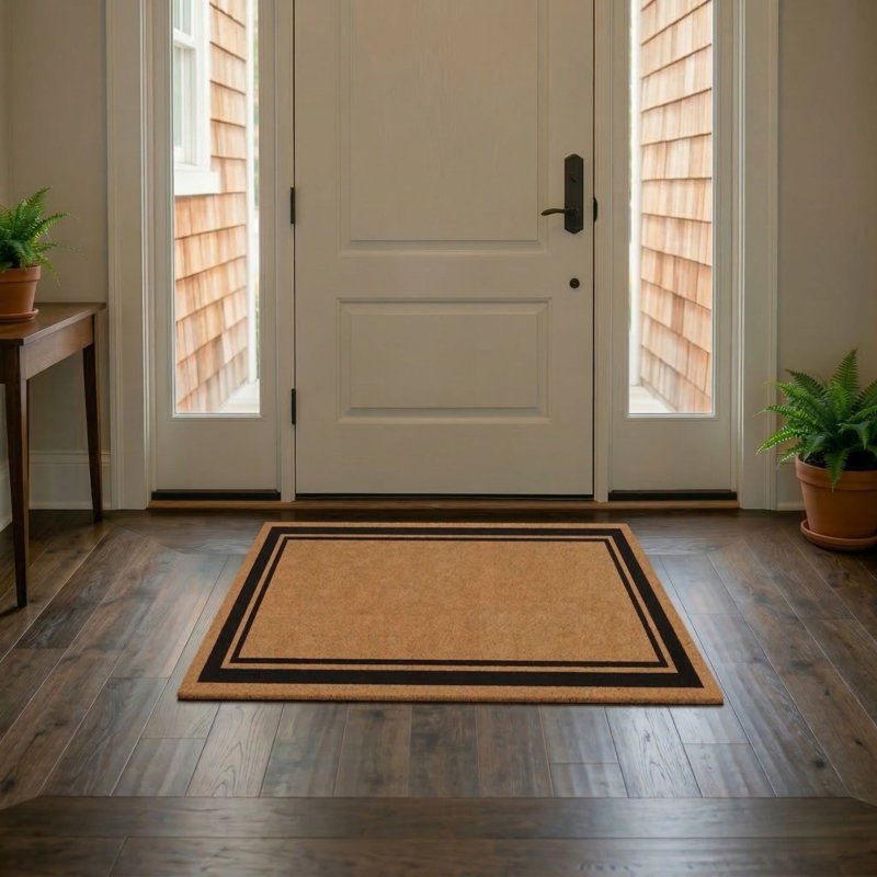 Paillasson Border, Bordure brune, L 17 po x L 30 po