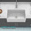 Farmhouse Sink, Apron-front Reversible Single Bowl Kitchen Sink