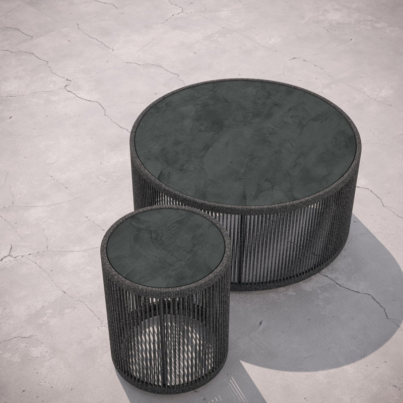 Malta Side Table - Dekton Top, Micron, Pebble