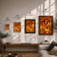 Autumn Light Through Leaves Botanical - Framed Print-1829490140-1829490143