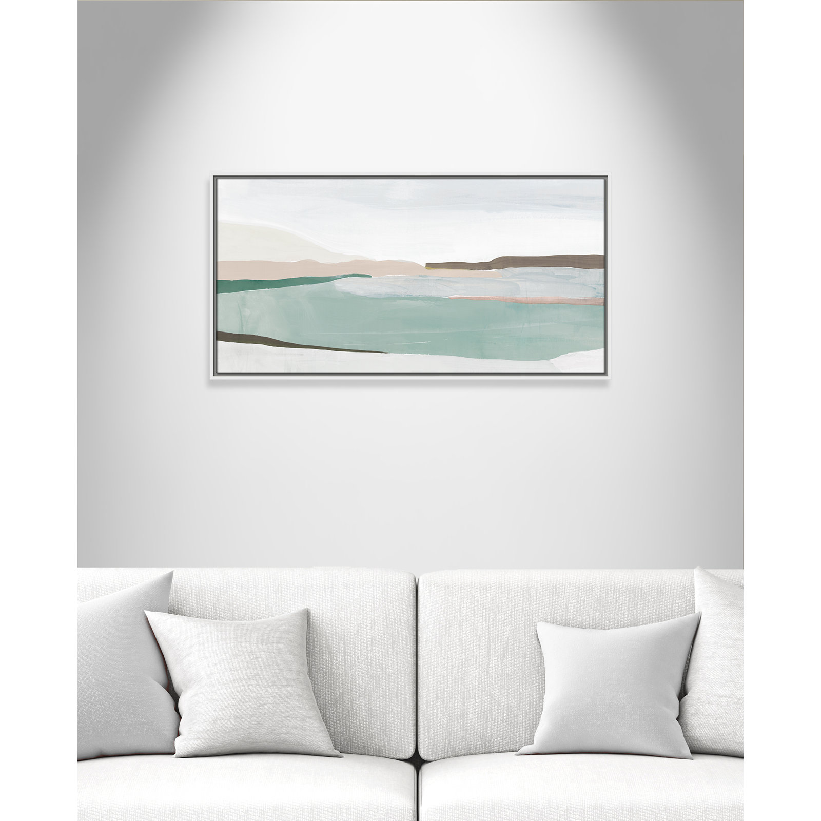 Sole Of The Land II, 19.5" H x 37.5" W x 2" D, White