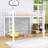 Metal Loft Bed with Guardrails, Ladder and Slats-1437149961