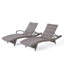Chaise longue en osier Crete