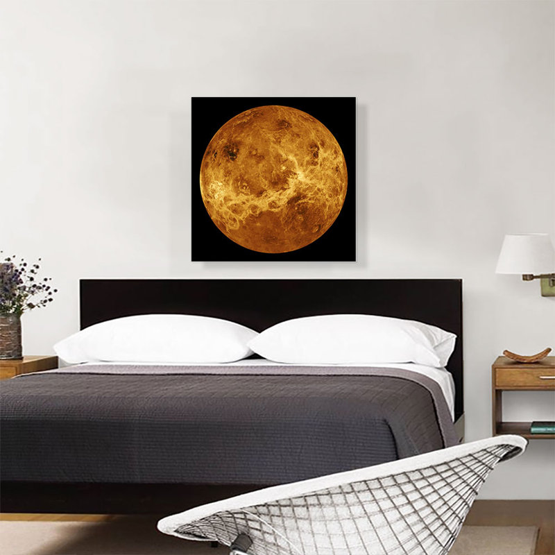 Planète Vénus, deuxième planète vue du soleil - reproduction de photo sur toile tendue, H 26 po x l 26 po x P 0,75 po