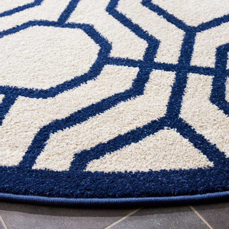 Arfon Performance Geometric Rug, Round 7'