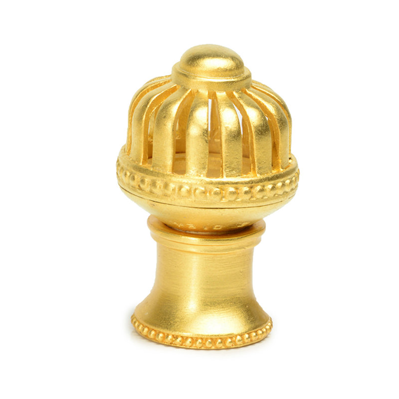 Cricket Cage bouton rond moyen avec calice évasé, Doré