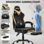 Fauteuil inclinable et ergonomique en similicuir avec haut-parleurs Bluetooth-2073536254