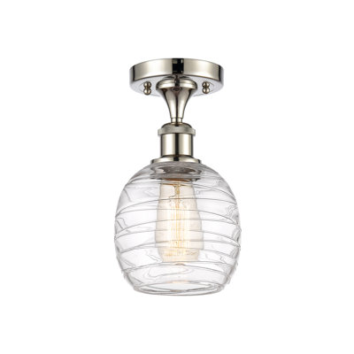 Carlucci Glass Semi Flush Mount