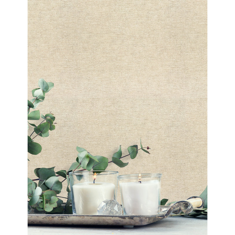 Papier peint neutre délavé Tansy, Beige