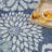 Winston Porter Ylianna Navy Tropical Indoor/Outdoor Rug-833048014