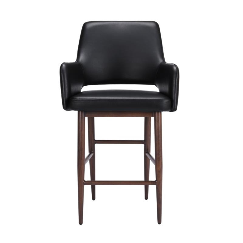 Tabouret de comptoir 25 po Tomlin, Noir