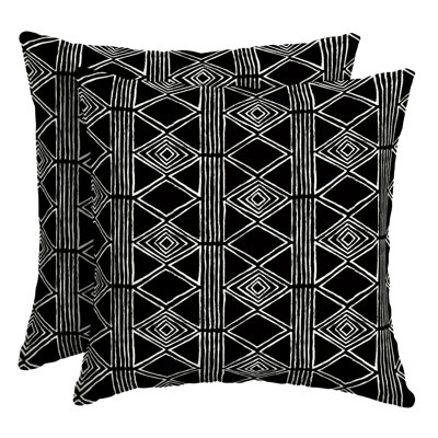 Housse et insert de coussin carré d'extérieur 16 x 16 po Arden