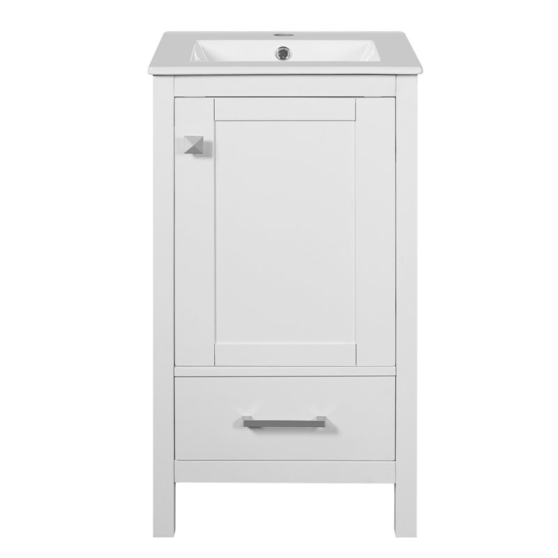 Meuble-lavabo compact avec beaucoup de tiroirs à fermeture en douceur et fabrication en bois durable pour les maisons modernes