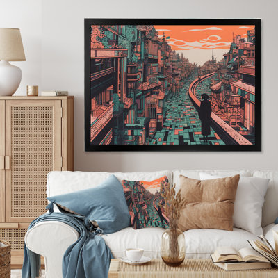 Orange And Green Cityscape Unveiled " Orange And Green Cityscape Unveiled "