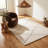 Rug Branch Linea 5' x 8' (5'3" x 7'7") White/Grey Trellis Indoor Area Rug, Contemporary, High Pile, Stain-Resistant Carpet - Living Room, Bedroom, Dining Room, and Kitchen-1872972345