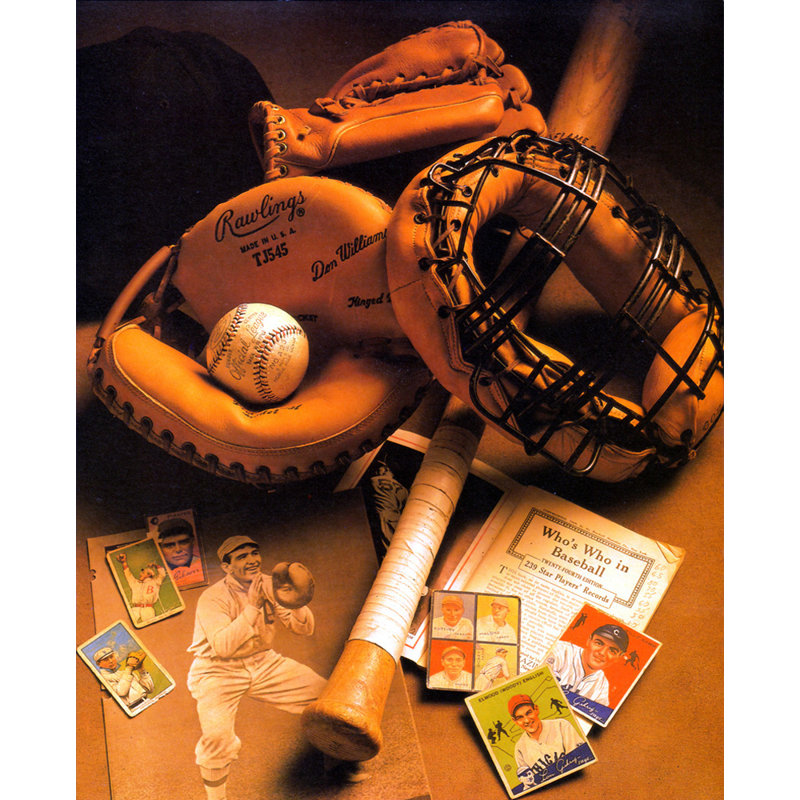 Baseball, H 35 po x l 28 po