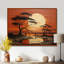Coucher de soleil africain tribal I - art mural tribal africain-1277800818-1339898137