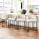 Canio Upholstered Counter Stool with Metal Frame