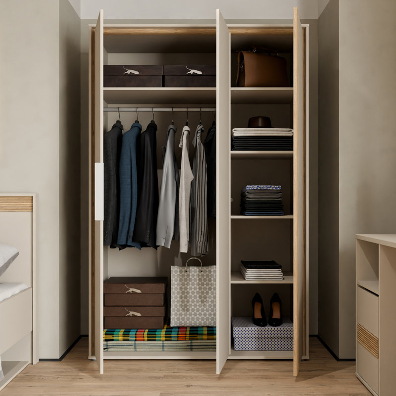 Tamarian 3 Door Manufactured Wood Wardrobe